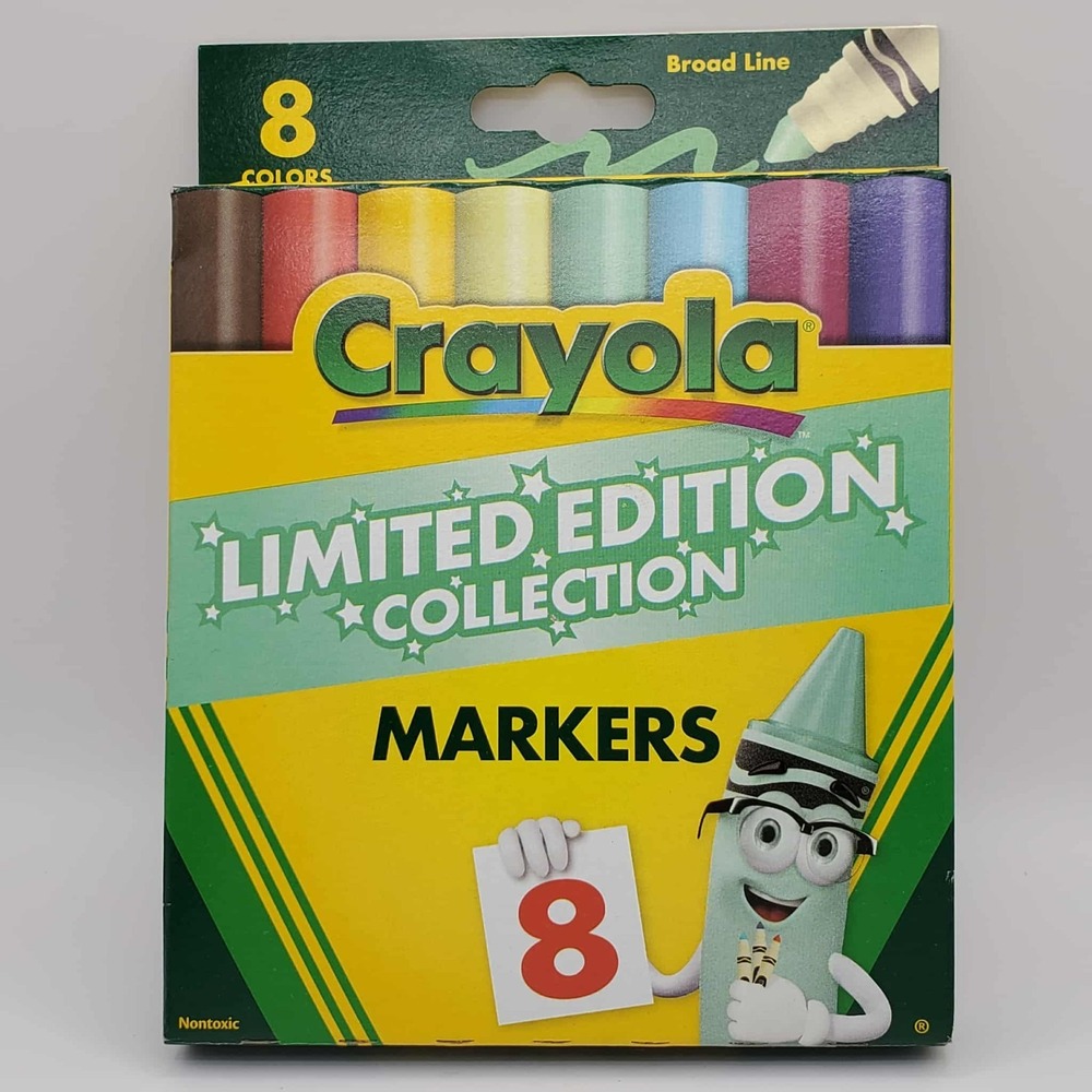Crayola Limited Edition Broad Line 8 Colors Marker Set - Retired Collection